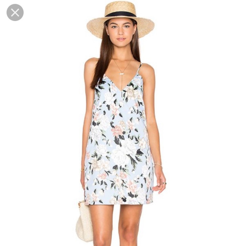 Luca couture V Neck Floral Strappy Slip Dress